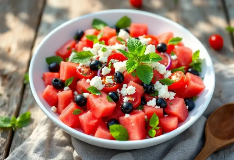 “C’est simple, frais et irrésistible” : pastèque, feta et tomates en salade, parfaite des jours chauds !.jpg