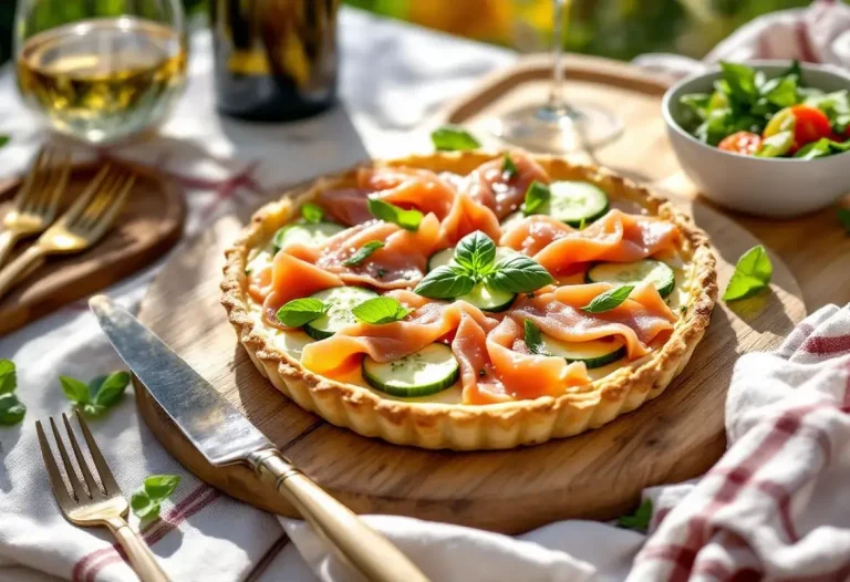 Cette tarte fine au fromage frais et truite fumée fait toujours son petit effet (et elle est ultra simple) « Je fais cette tarte fine au concombre quand il fait chaud : fraîche, légère et irrésistible ».jpg