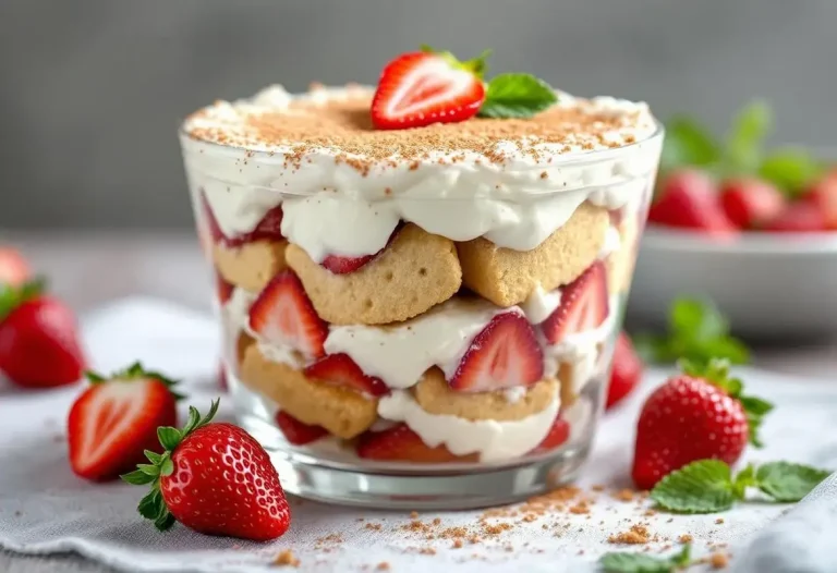 Tiramisu aux fraises sans mascarpone : le tiramisu fraise léger de la diététicienne (oui, sans mascarpone !).jpg